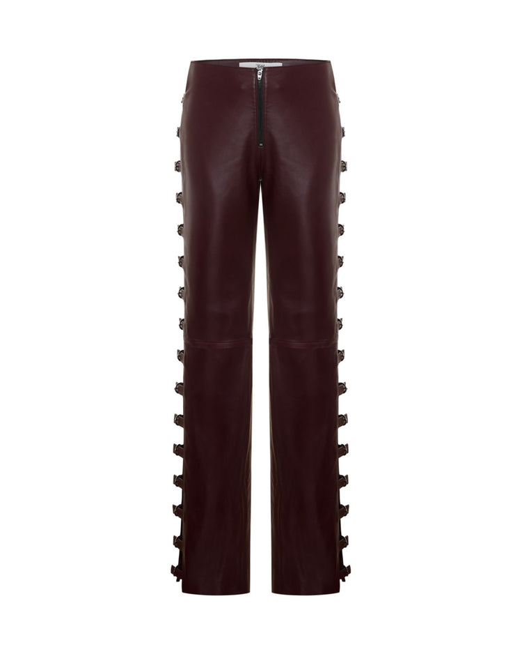 Toka Detaylı Flare Paça Pantolon