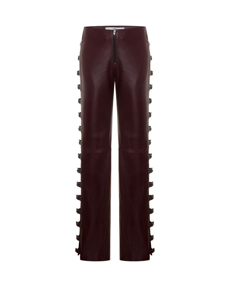 Toka Detaylı Flare Paça Pantolon