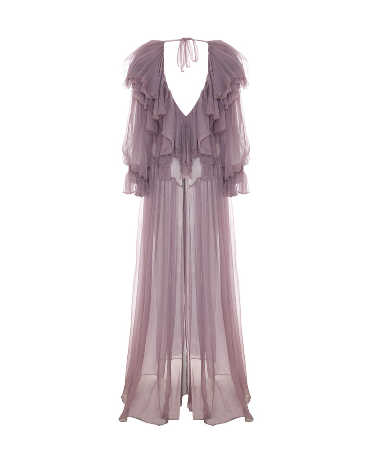 Flounce Detailed Maxi Dress