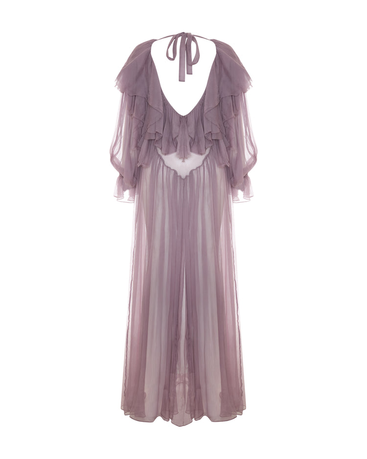 Flounce Detailed Maxi Dress