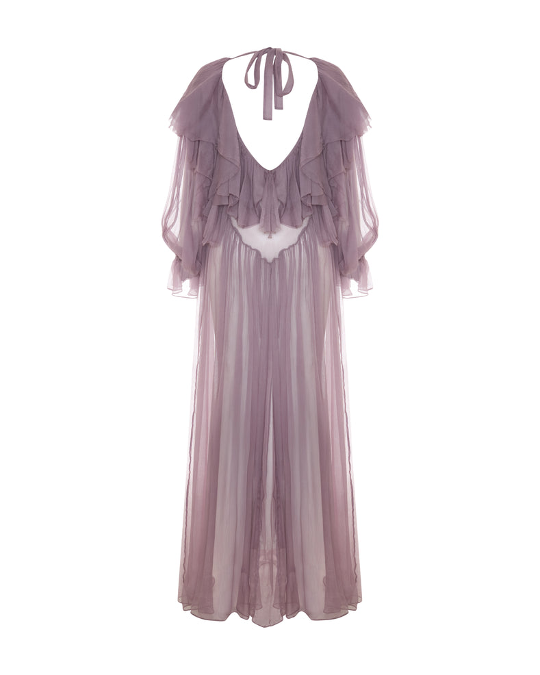 Flounce Detailed Maxi Dress