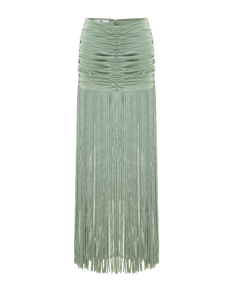 Fringe Detailed Mini Skirt