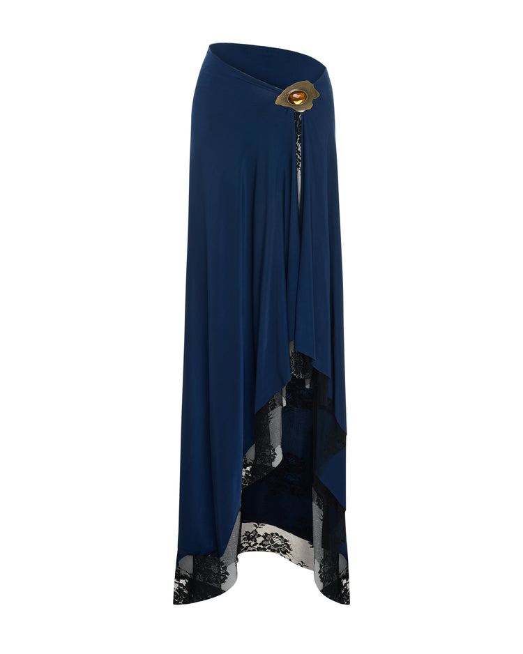 Body Suit Maxi Dress With Lace