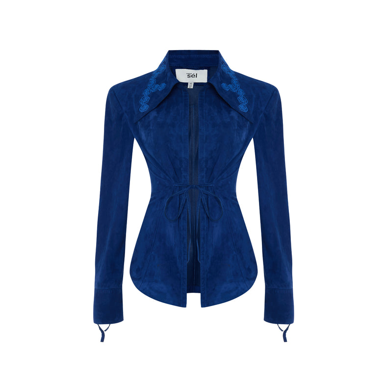 Kyoko Süet Deri Gömlek