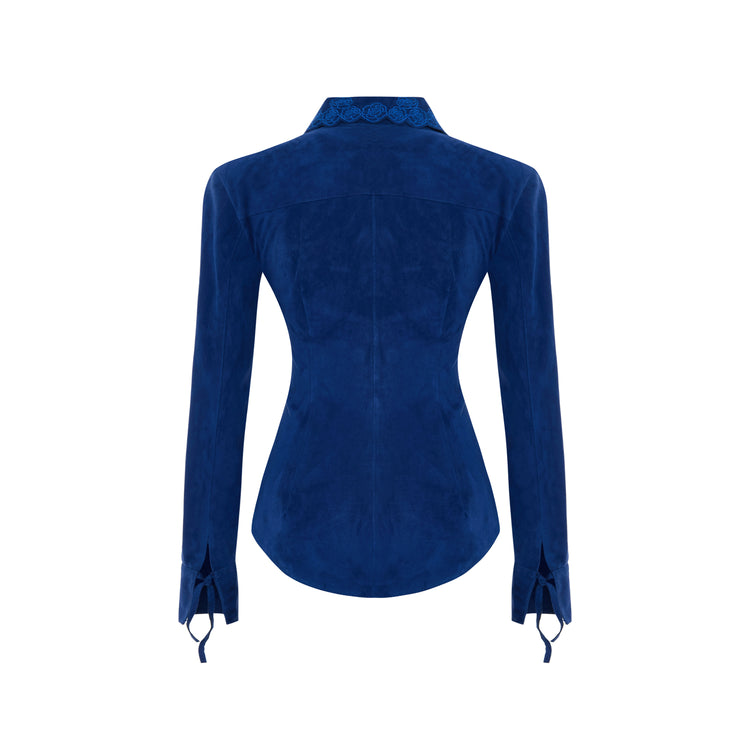 Kyoko Süet Deri Gömlek