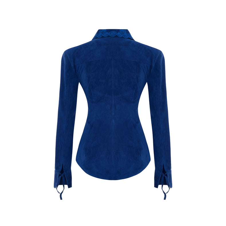 Kyoko Süet Deri Gömlek