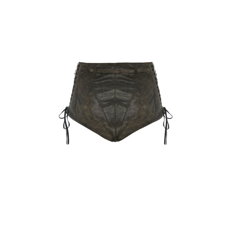 Rina Deri Ekstra Mini Şort