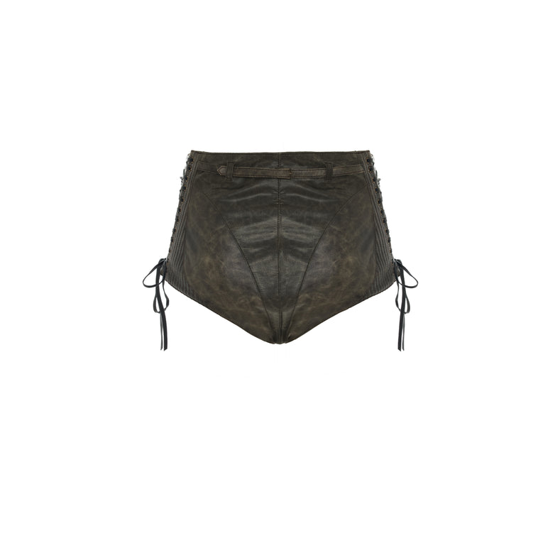 Rina Deri Ekstra Mini Şort