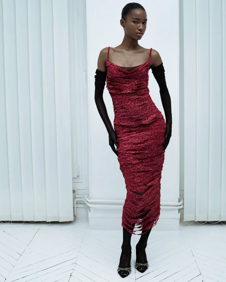 Lace Ribbon Dress