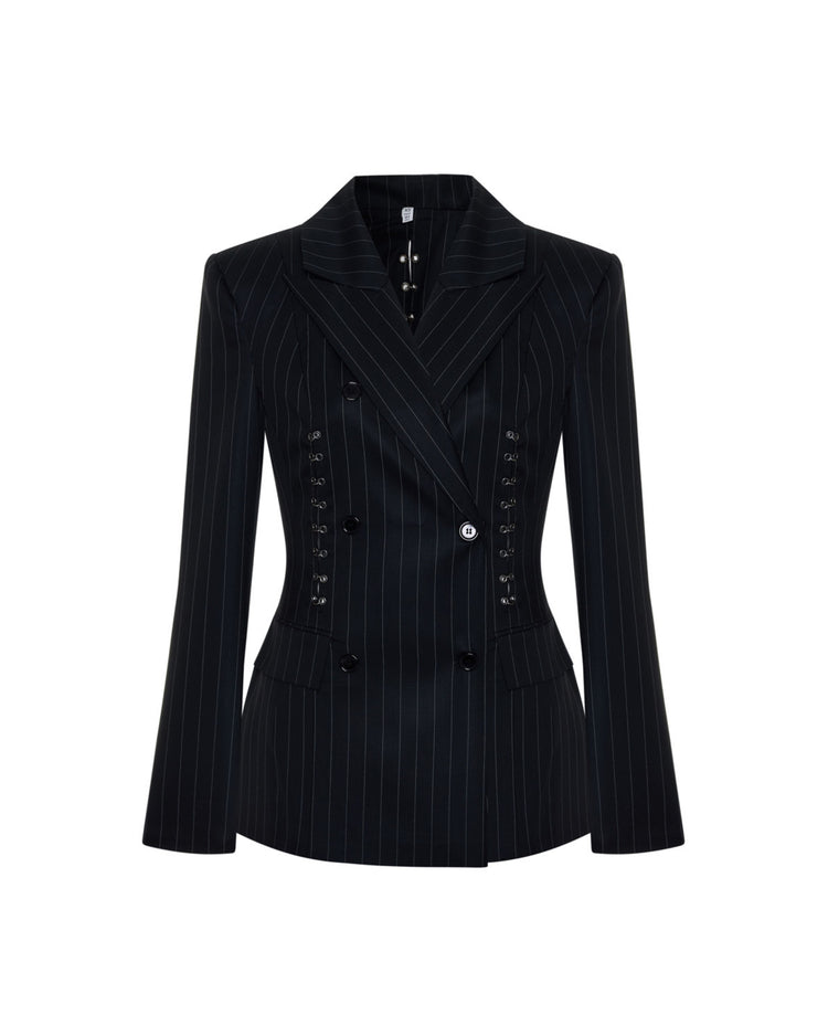Piercing Detaylı Blazer Ceket