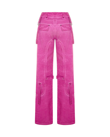 Pink Washed Cargo Pants