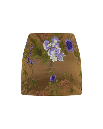 Embroidered Mini Skirt
