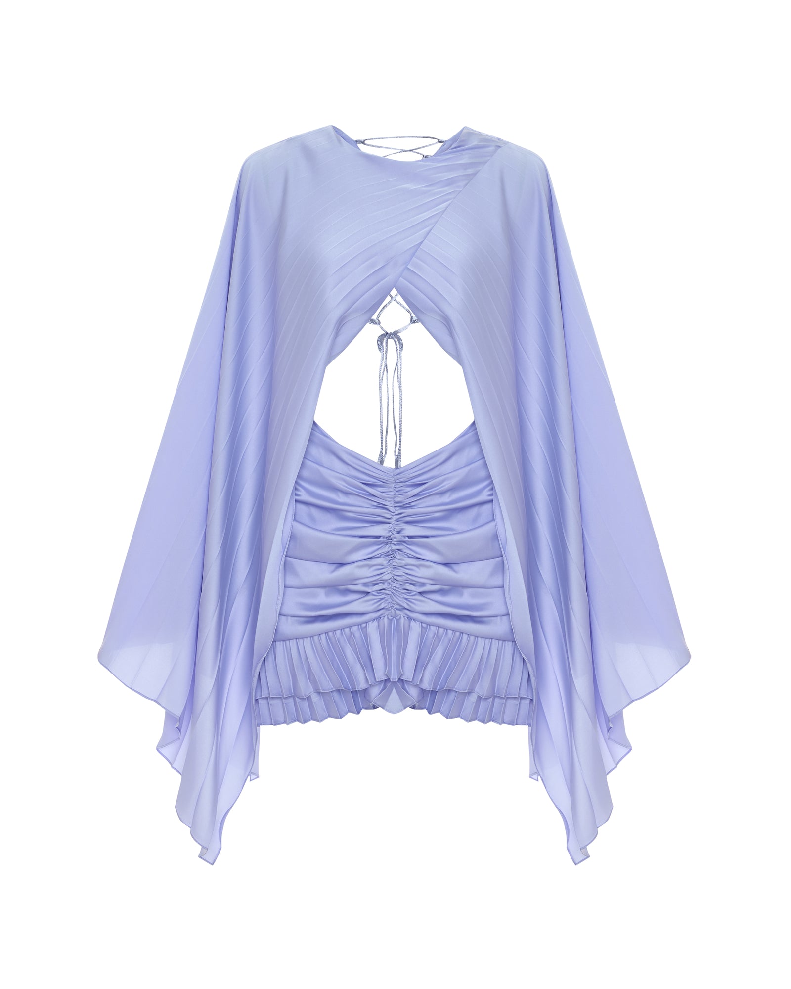 Gathered Waist Mini Dress