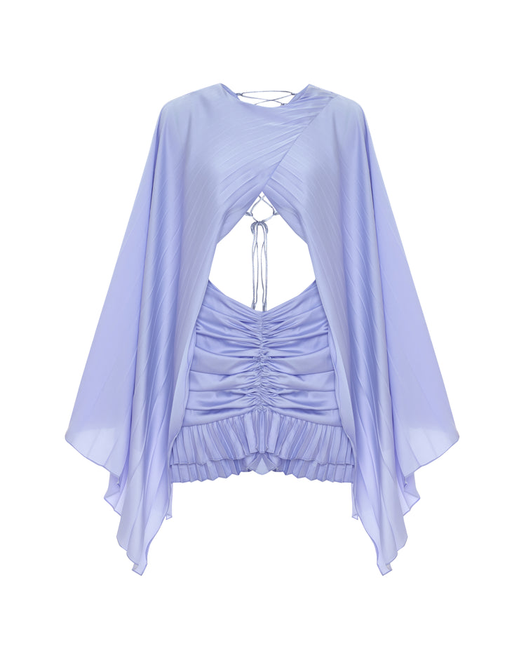 Gathered Waist Mini Dress