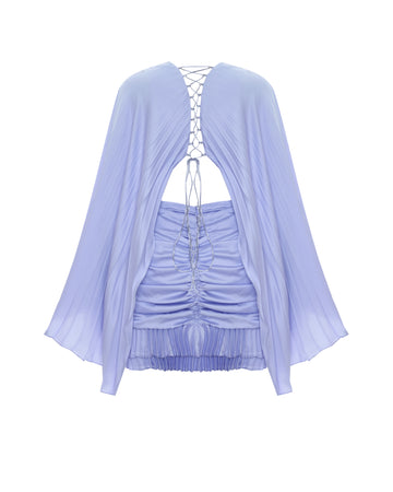 Gathered Waist Mini Dress