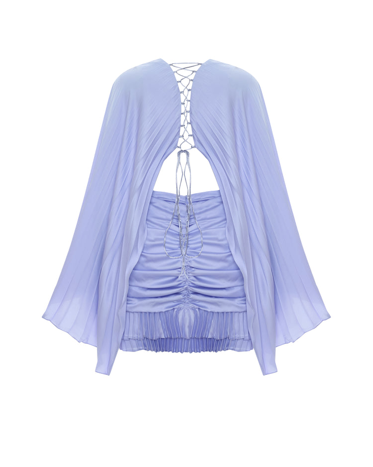 Gathered Waist Mini Dress