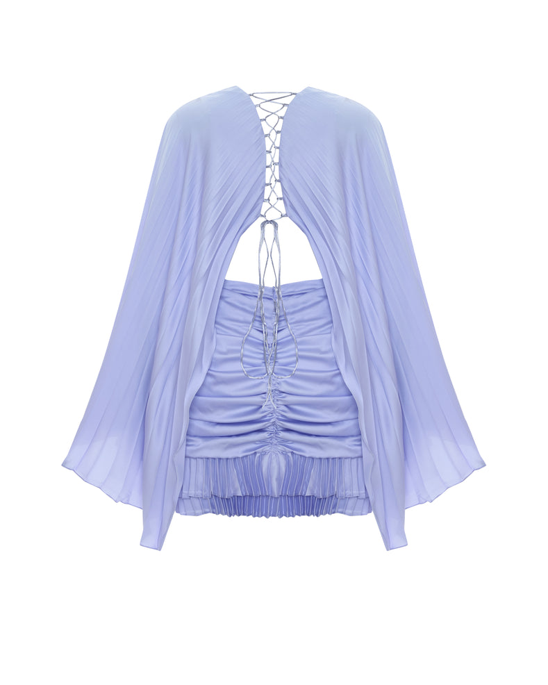 Gathered Waist Mini Dress