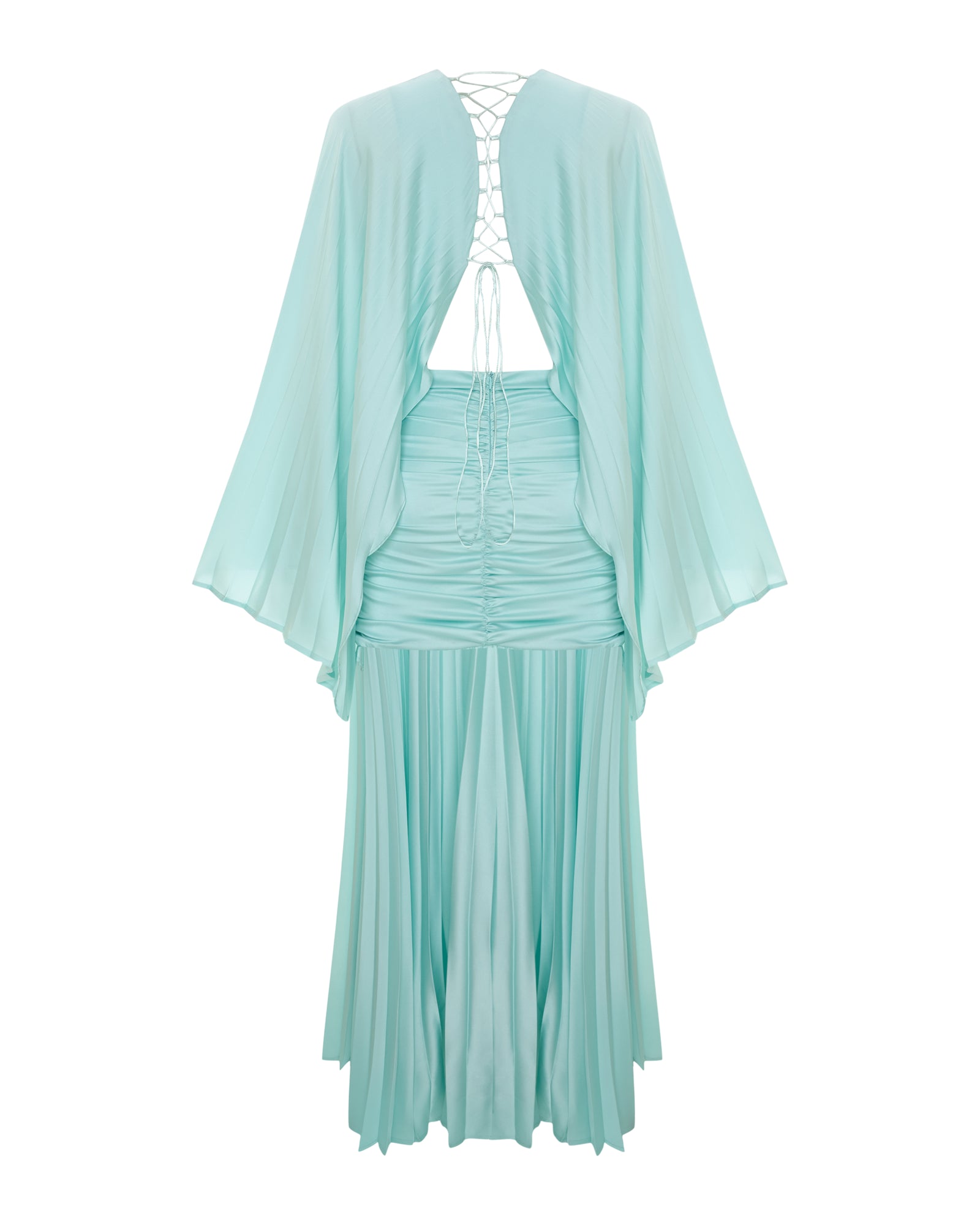 Bel Büzgü Detaylı Maxi Elbise