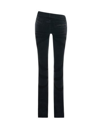 Overdyed Denim Flare Jeans