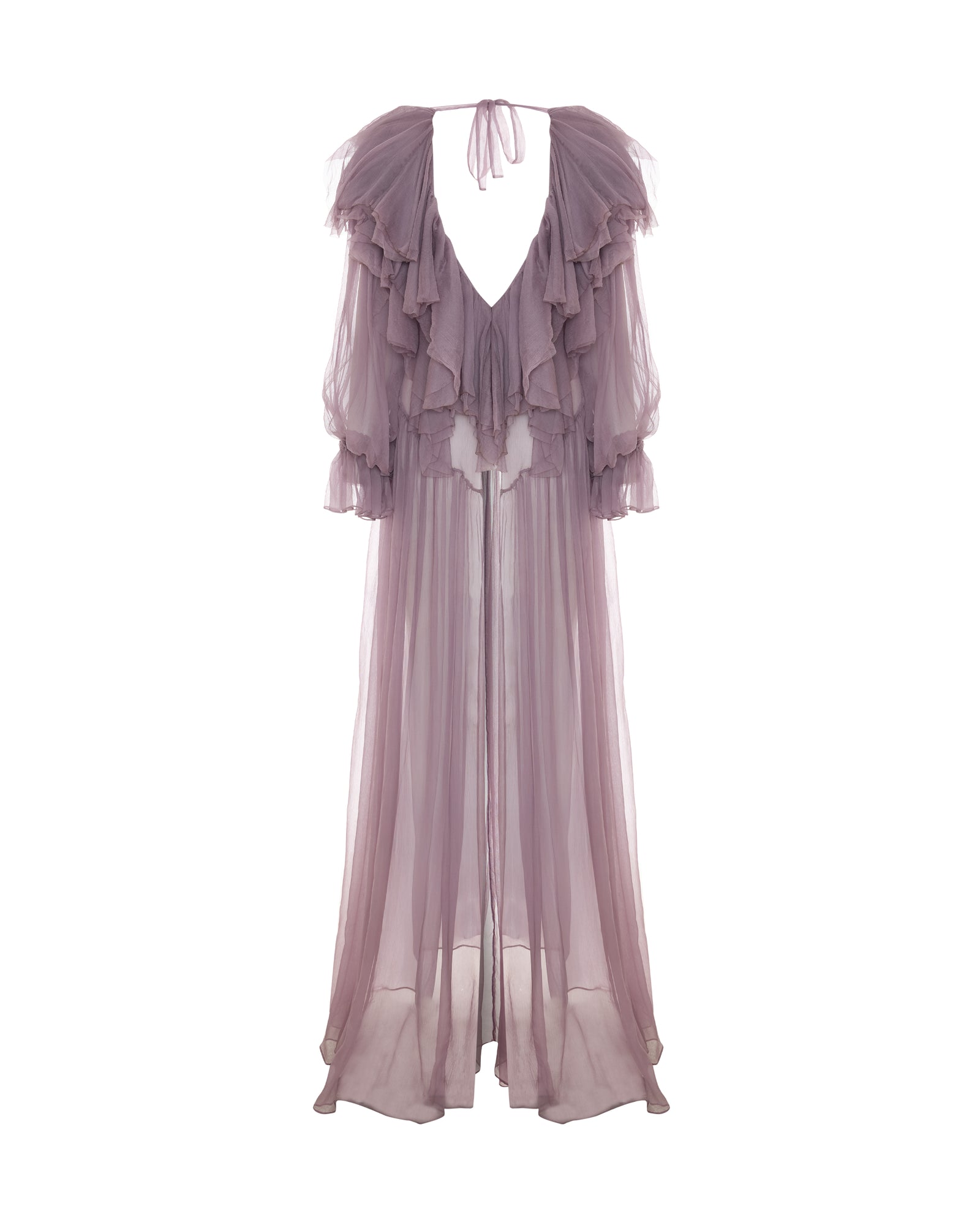 Flounce Detailed Maxi Dress