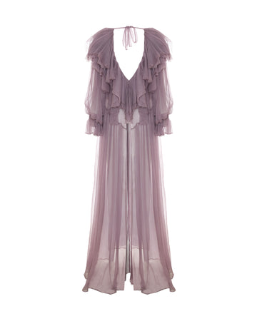 Flounce Detailed Maxi Dress