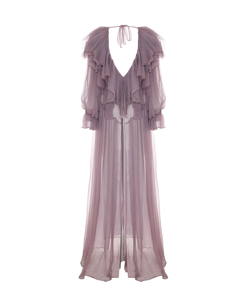 Flounce Detailed Maxi Dress