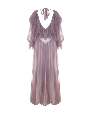 Flounce Detailed Maxi Dress