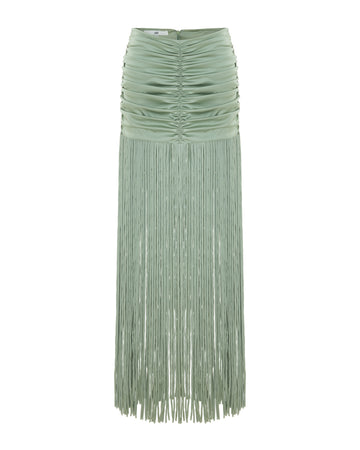 Fringe Detailed Mini Skirt