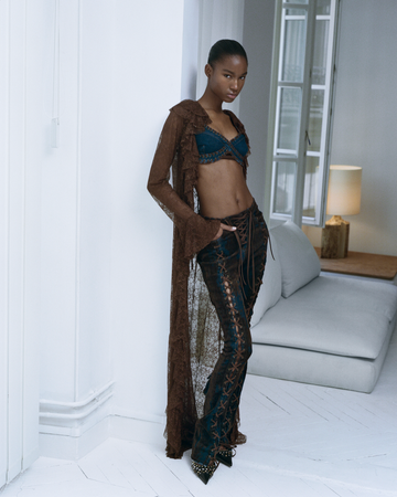 Elongated Lace Blouse