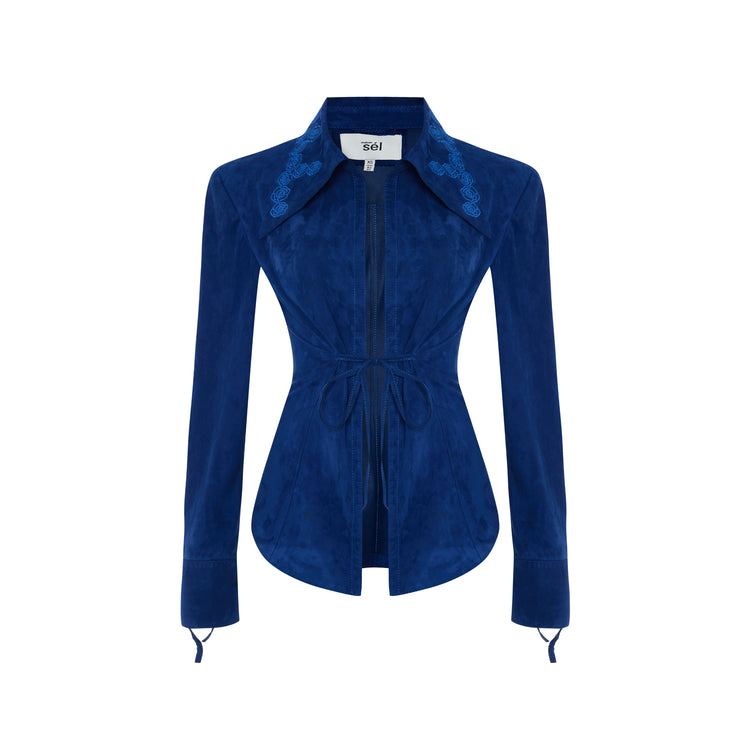 Kyoko Süet Deri Gömlek