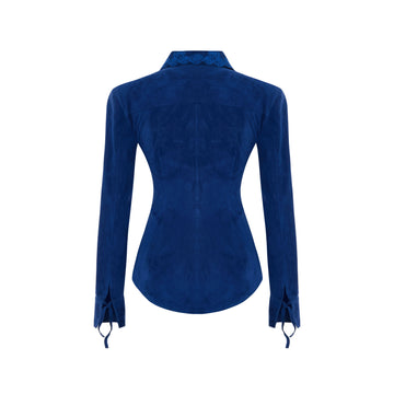 Kyoko Süet Deri Gömlek