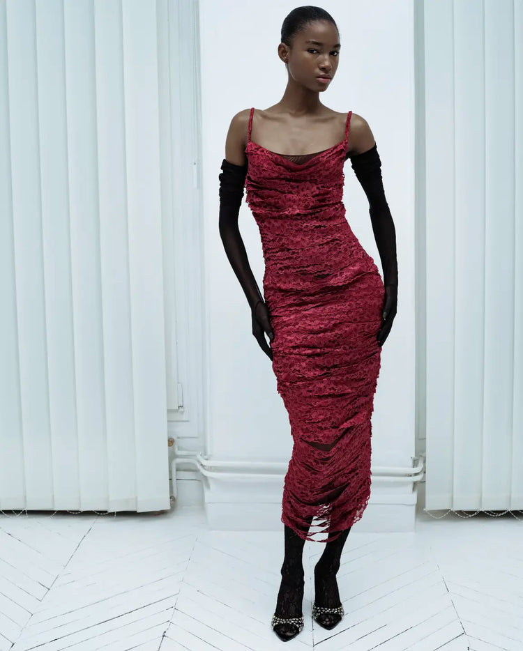 Lace Ribbon Dress