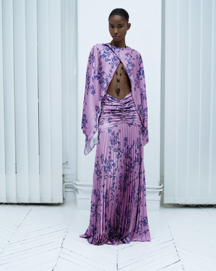 Maxi Dress In Paisley Pattern