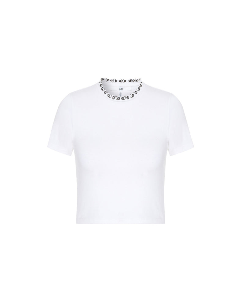 Pierced Cropped Tee