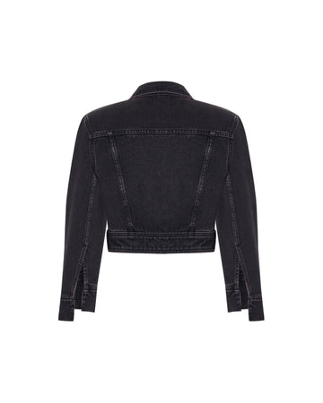 Pierced Denim Jacket
