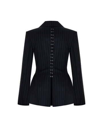 Piercing Detailed Blazer Jacket