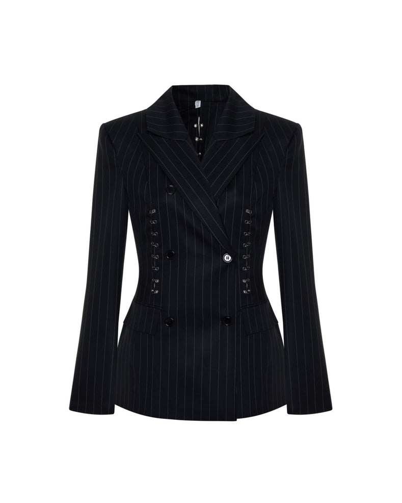 Piercing Detaylı Blazer Ceket