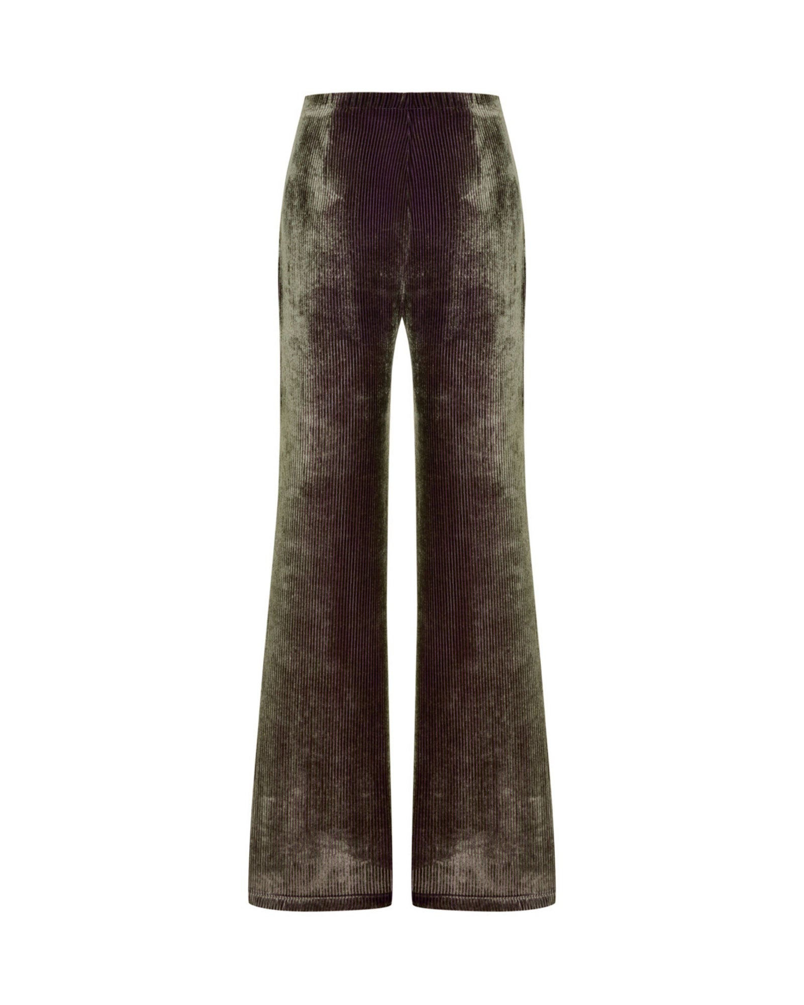 Gold Kadife Flare Paça Pantolon