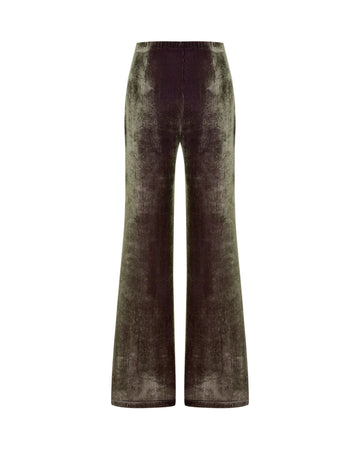 Courduroy Flare Pant In Gold