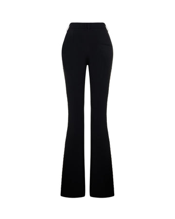 Piercing Detailed Flare Pants In Black