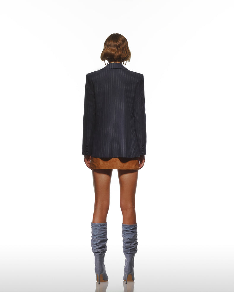 Leather Suede Super Mini Skirt