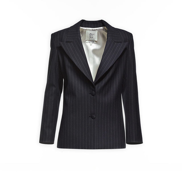 Over Sized Pin Stripped Blazer Jacket